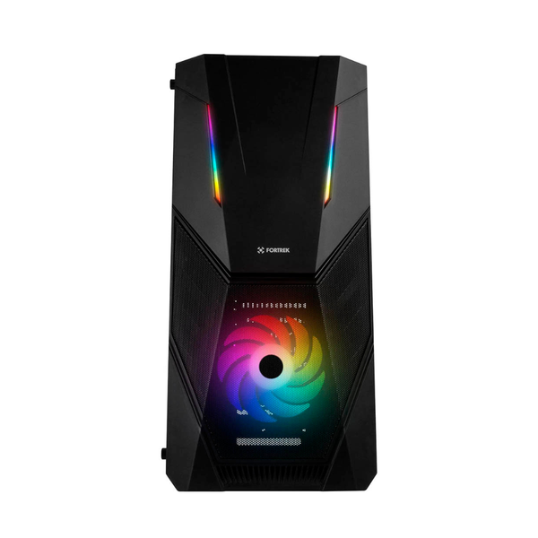 Gabinete Gamer Fortrek Mid Tower Black Hawk Rgb Com lateral em Acrilico - Pn 70570