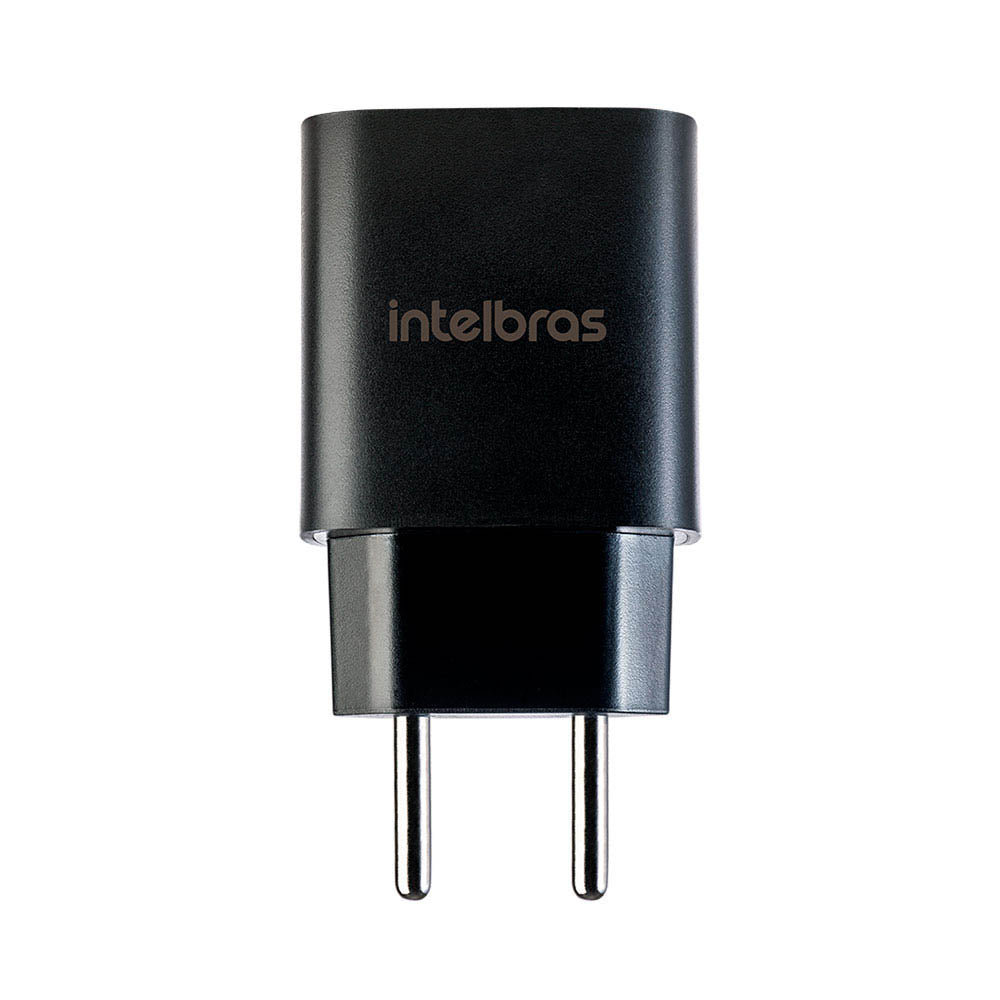 Carregador De Parede com 1 Saída Usb Tipo C PD 20W Intelbras EC10 Preto - 4820104