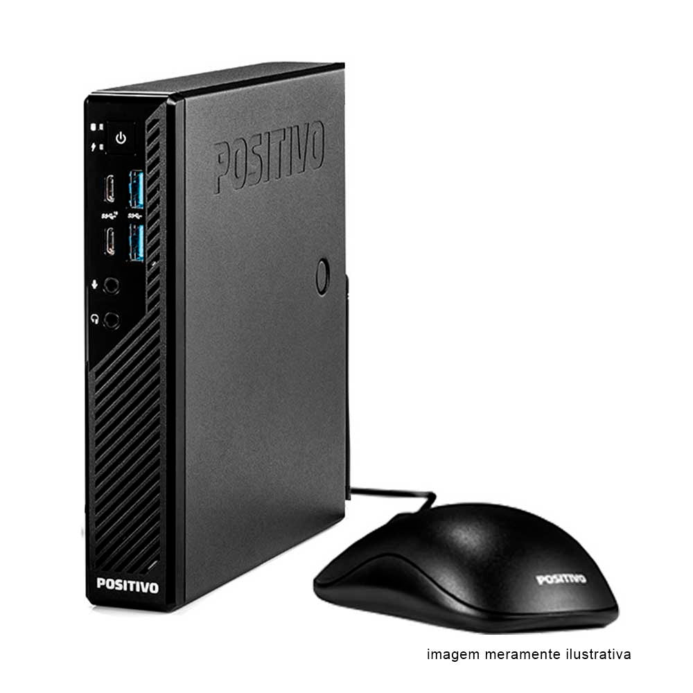 Mini Computador Desktop Positivo Minipro C6200 Intel Pentium G5400t 4gb Hd 500Gb Wifi W10 Pro C/ Teclado e Mouse - 13052
