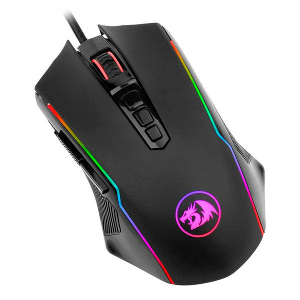 Mouse Gamer Redragon Ranger 9 Botões 12400dpi Preto RGB - M910-RGB