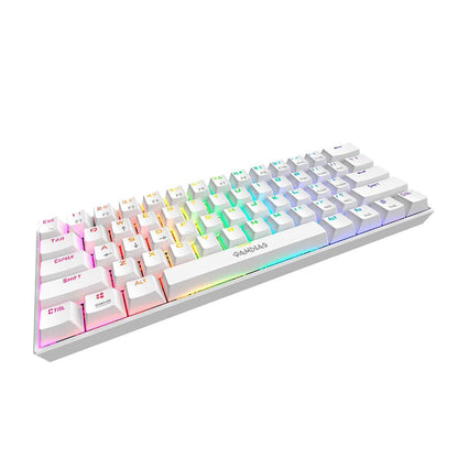 Teclado Gamer Mecanico Gamdias Hermes E3 RGB Switch Brown Branco - HERMES E3 RGB(US/BROWN/WH) Truedata