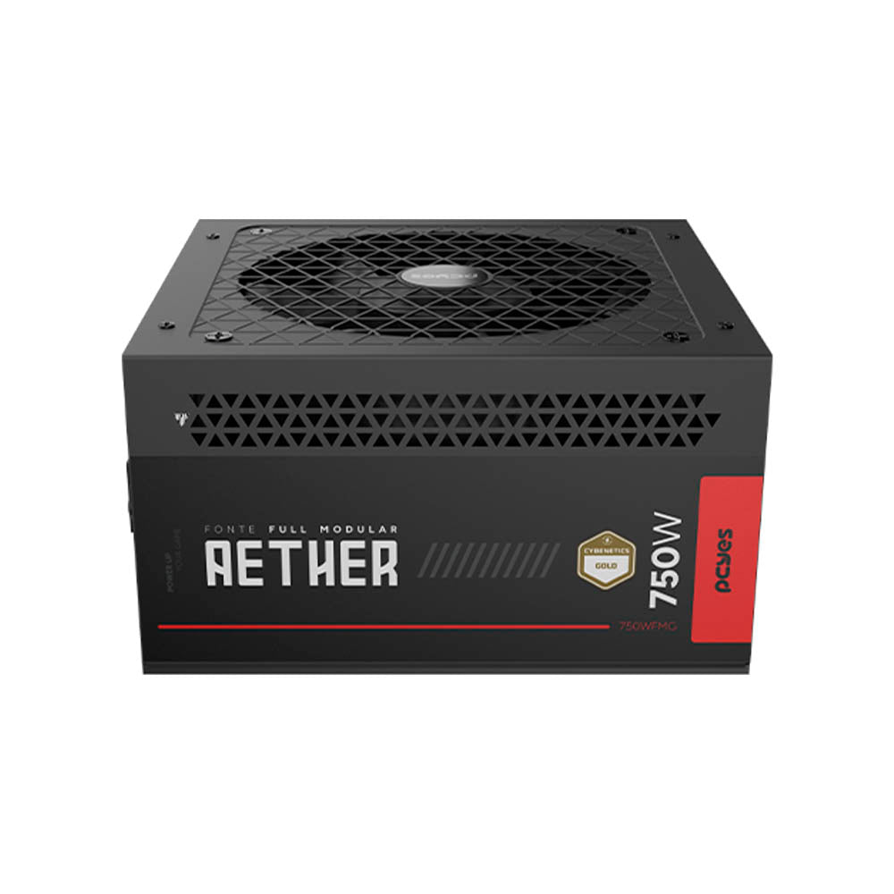 Fonte Real Atx Gamer 750W PCYes Aether Full Modular PFC Ativo Cybenetics Gold - 244626