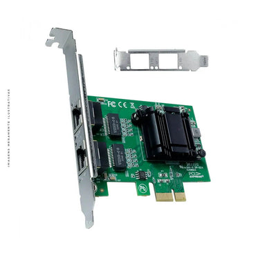 Placa De Rede Duas Portas Gigabit Pci-E 10/100/1000 Vinik Dual Channel Low Profile - PRV2P1000e