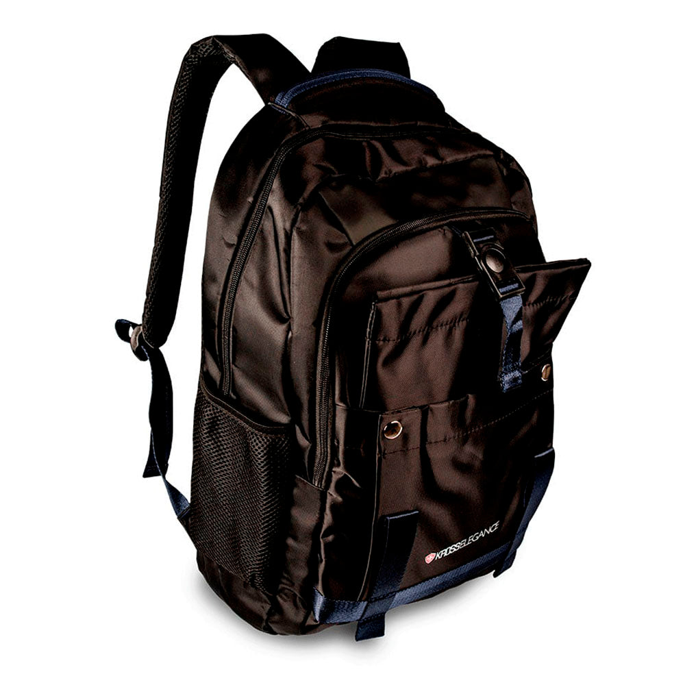 Mochila para Notebook 15.6" Kross Elegance Casual Preta e Azul - KE-BPM40