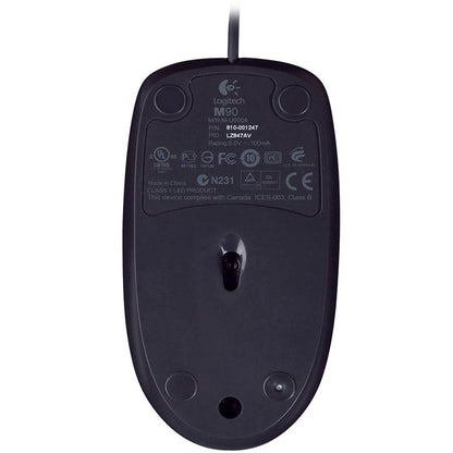 Mouse Usb Logitech M90 Preto Piano 910-004053