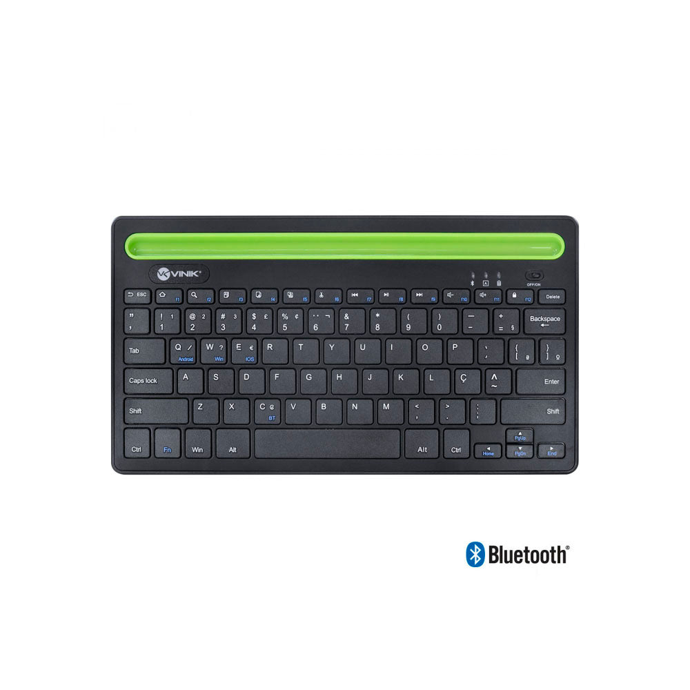 Teclado Sem Fio Vinik DT200 Bluetooth Multi-Device Abnt - 32538