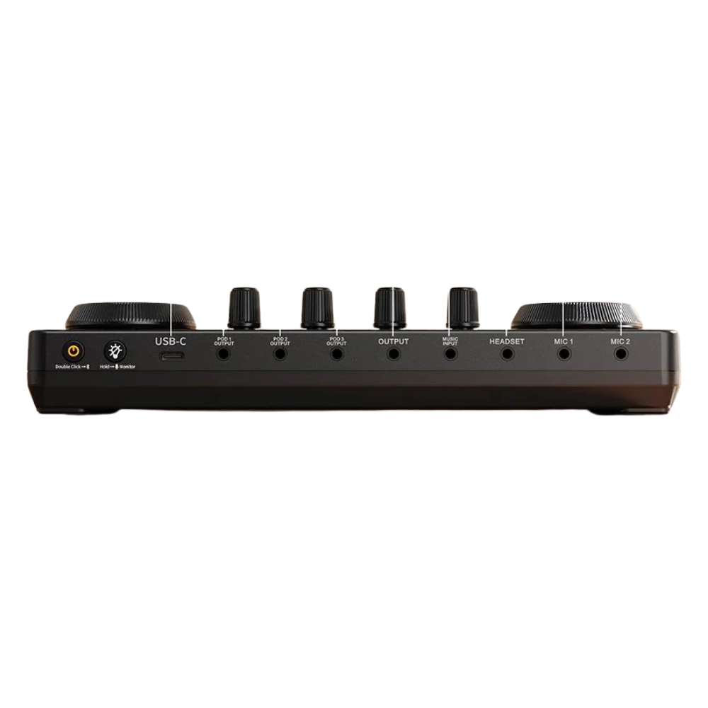 Kit Mesa de Som Stream Deck Maono Caster Lite Bluetooth + Microfone Condensador XLR Cardioide - AU-AM200 S1