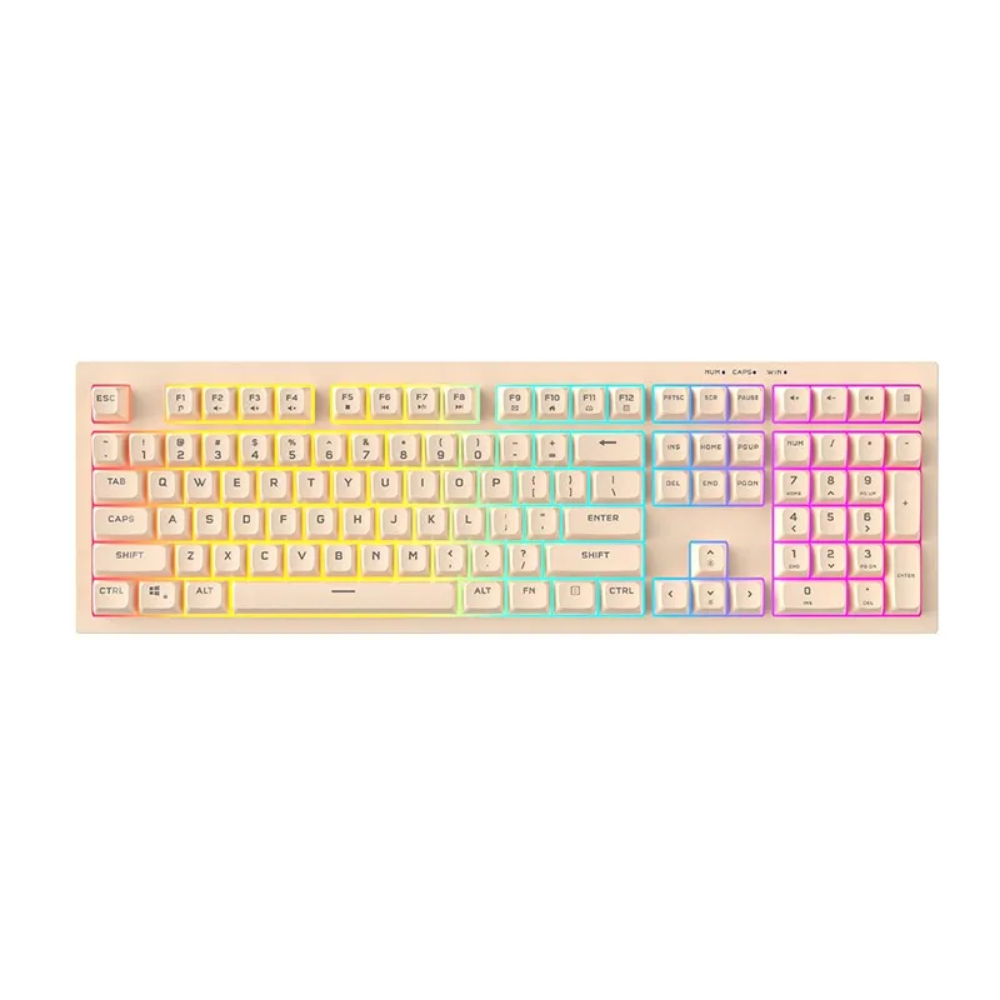 Teclado Gamer Membrana Aigo USB Tipo C Rosé - FG108