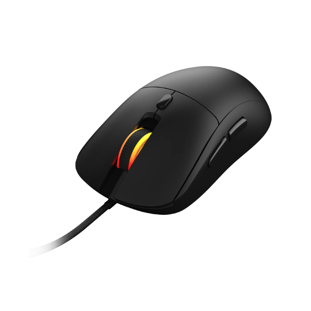 Mouse Gamer PCYes Basaran Black Vulcan 6 Botoes 12400dpi RGB Preto - PMGBRBV