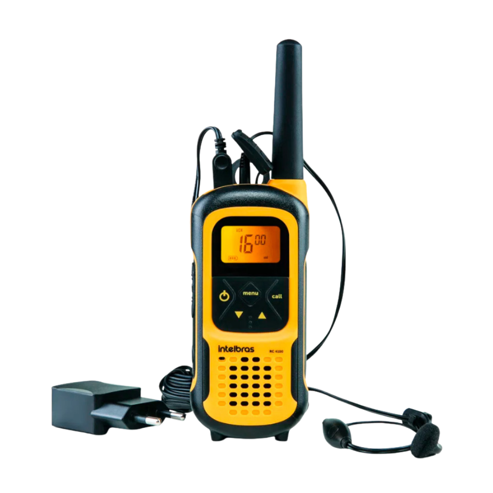 Radio de Comunicação Walkie Talkie Intelbras RC4102 Amarelo - 4528102