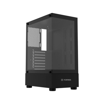 Gabinete Gamer Fortrek Mid Tower Crystal C/ Lateral Em Vidro Temperado Preto - 86948