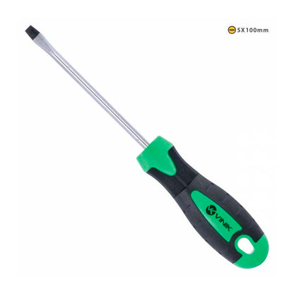 Chave de Fenda 5 X 100 MM - 3/16 X 4 Pol Em Aço Cromo Vanadio Cabo Ergonômico - 26152