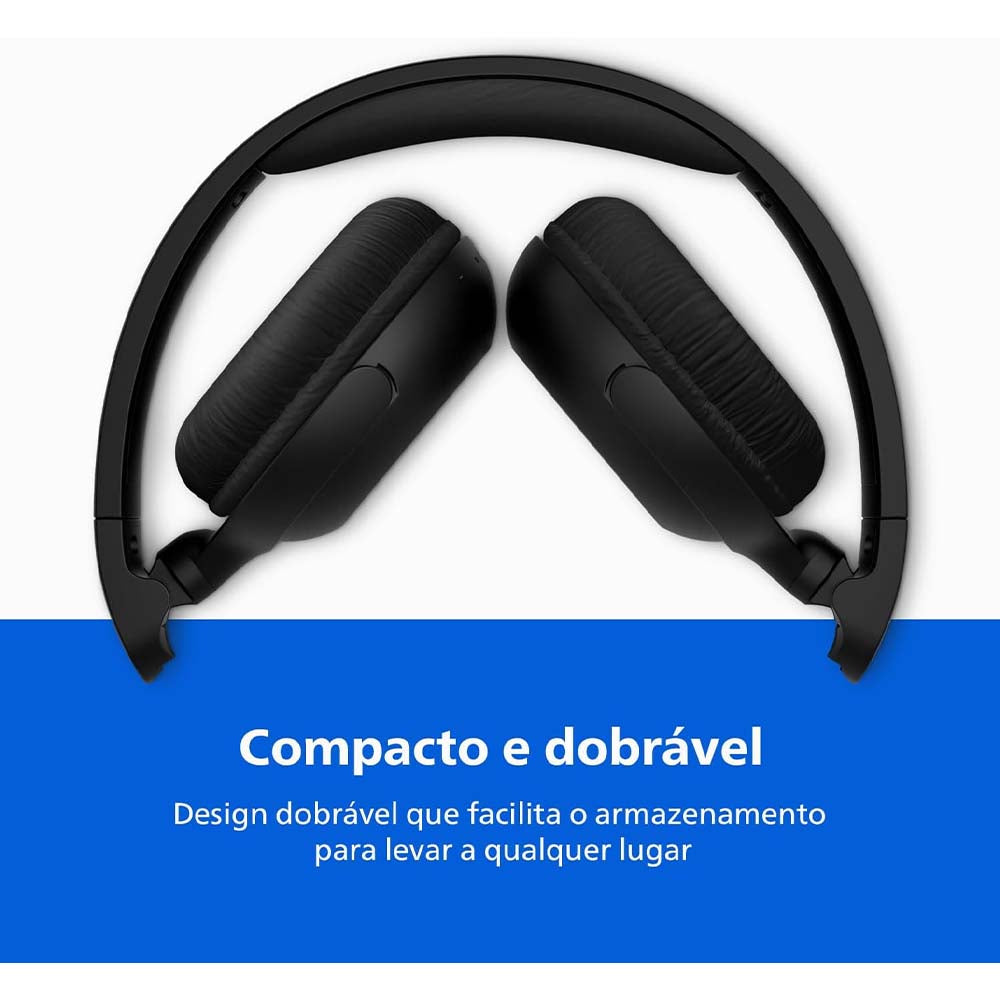 Fone de Ouvido Headphone Bluetooth Philips Preto - TAH2209