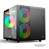 Gabinete Gamer C3Tech Aquarius Mid Tower C/ Lateral em Vidro Temperado S/ Fonte Preto - MT-G710BK