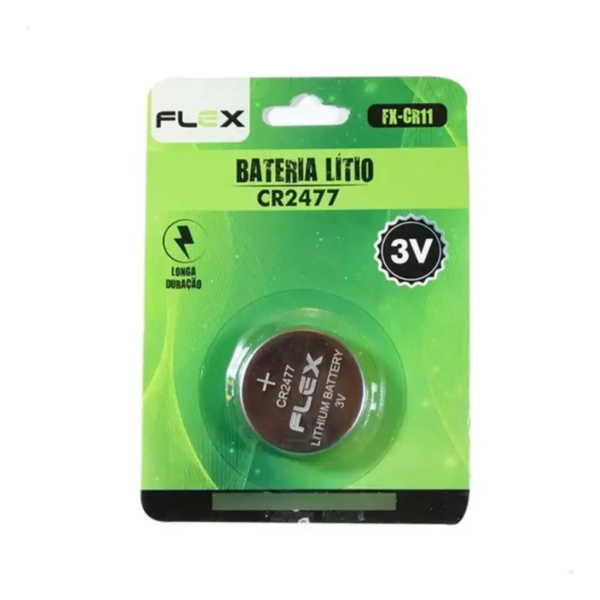 Bateria Botão Lithium Flex 3V CR2477 - 85285