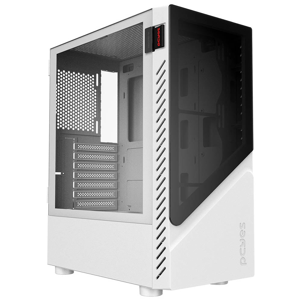 Gabinete Gamer PCYes Mid Tower Set White Ghost Branco Com Lateral em Vidro Temperado - GSWGPBR