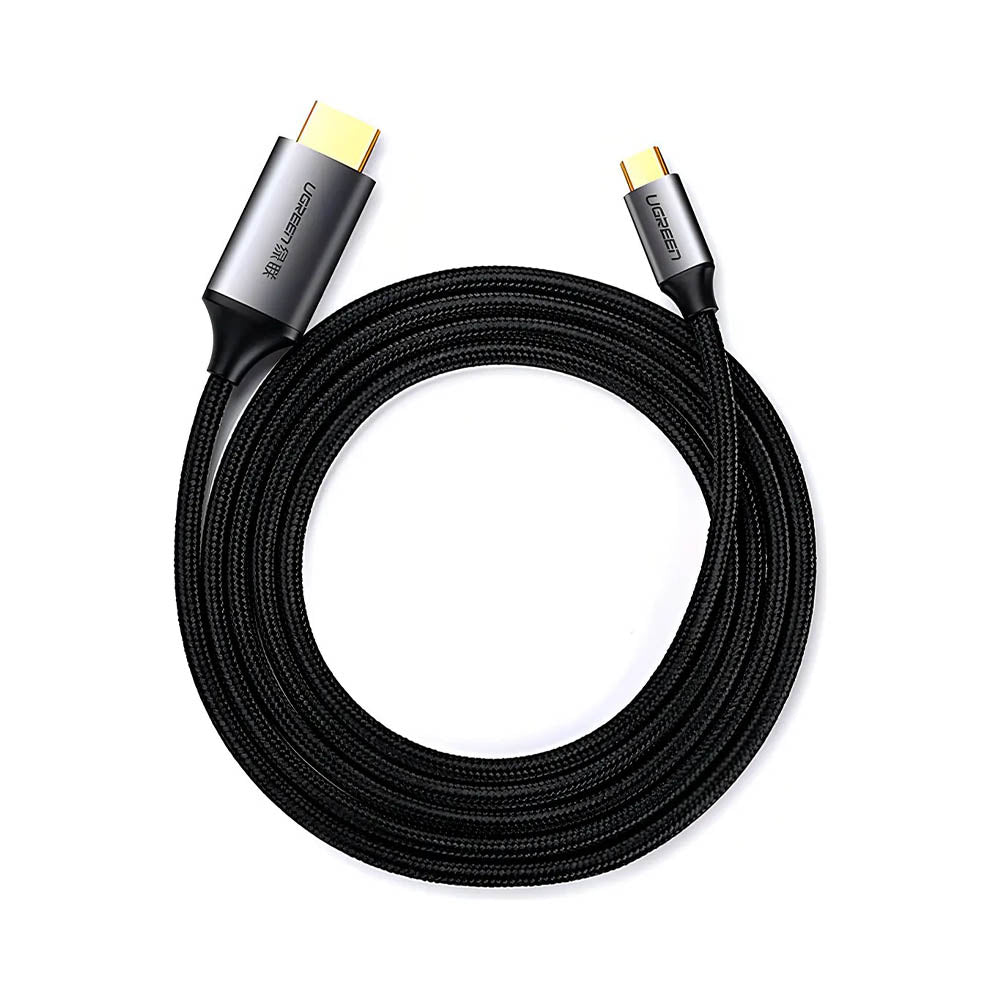 Cabo de Dados Usb Tipo C P/ HDMI UGreen 1.5Mts 4K a 60Hz Cinza/Preto - MM142