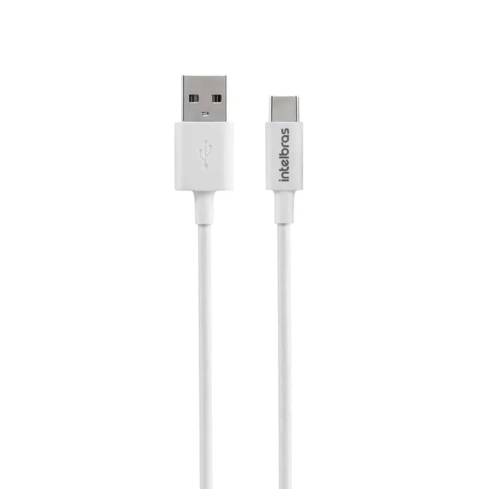 Cabo Usb-A Macho P/ Usb-C Macho 1,2mt Intelbras em Pvc Branco 12PB - 4830064