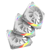 Kit C/ 3x Cooler Fan Para Gabinete PCYes Sangue Frio 3 ARGB White Ghost Reverse 120mm - K3ARGBSF3WGRVBR