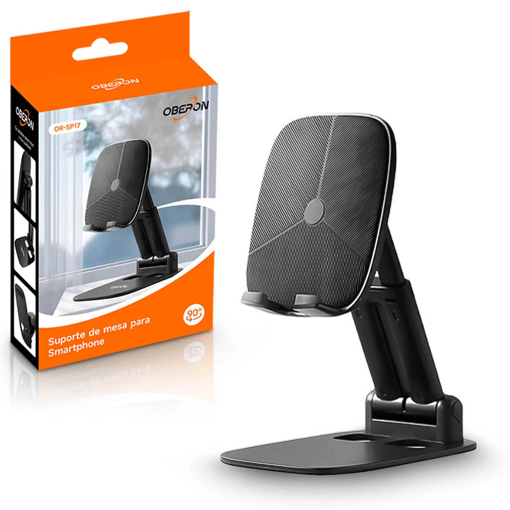 Suporte de Mesa Articulado para Smartphone Oberon Angulo 90º - OR-SP17