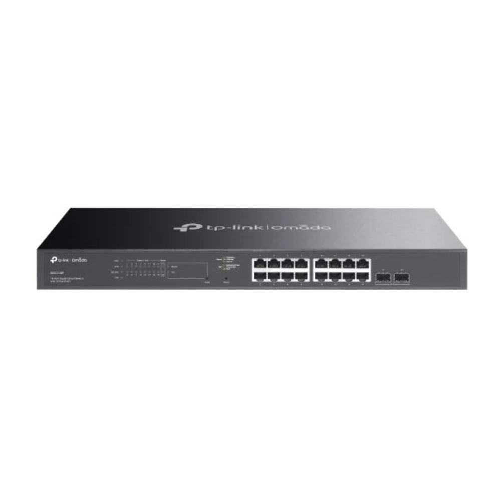 Switch Smart 16 Portas Poe Gigabit 10/100/1000 + 2 Portas SFP Tp-Link Gerenciável 150W L2+ - TL-SG2218P