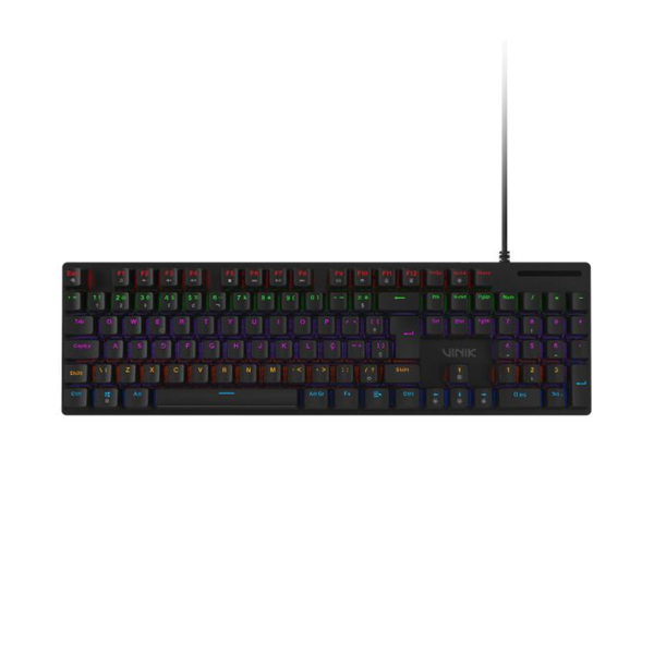 Teclado Gamer Mecanico Vinik 100% C/ Fio RGB Anihi Full Switch Red - ANIHIWHRD
