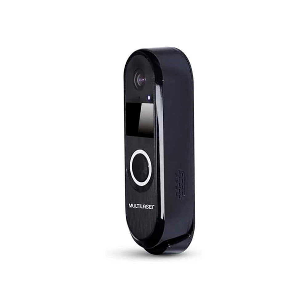 Video Porteiro Inteligente Multi HD Wi-fi 30Fps C/ Auto Falante e Microfone Embutido Preto - SE220