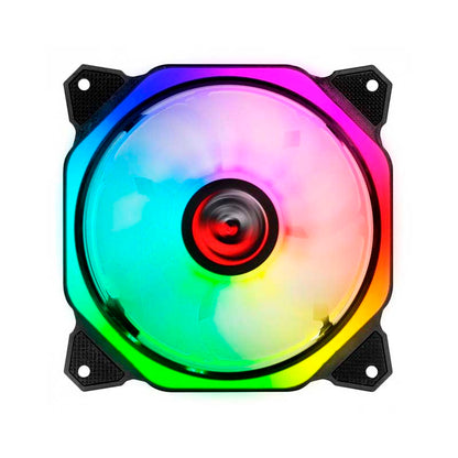 Cooler Fan para Gabinete PCYes Huracan H3 Led RGB 120mm 06 Pinos - PH3RGB120 Truedata