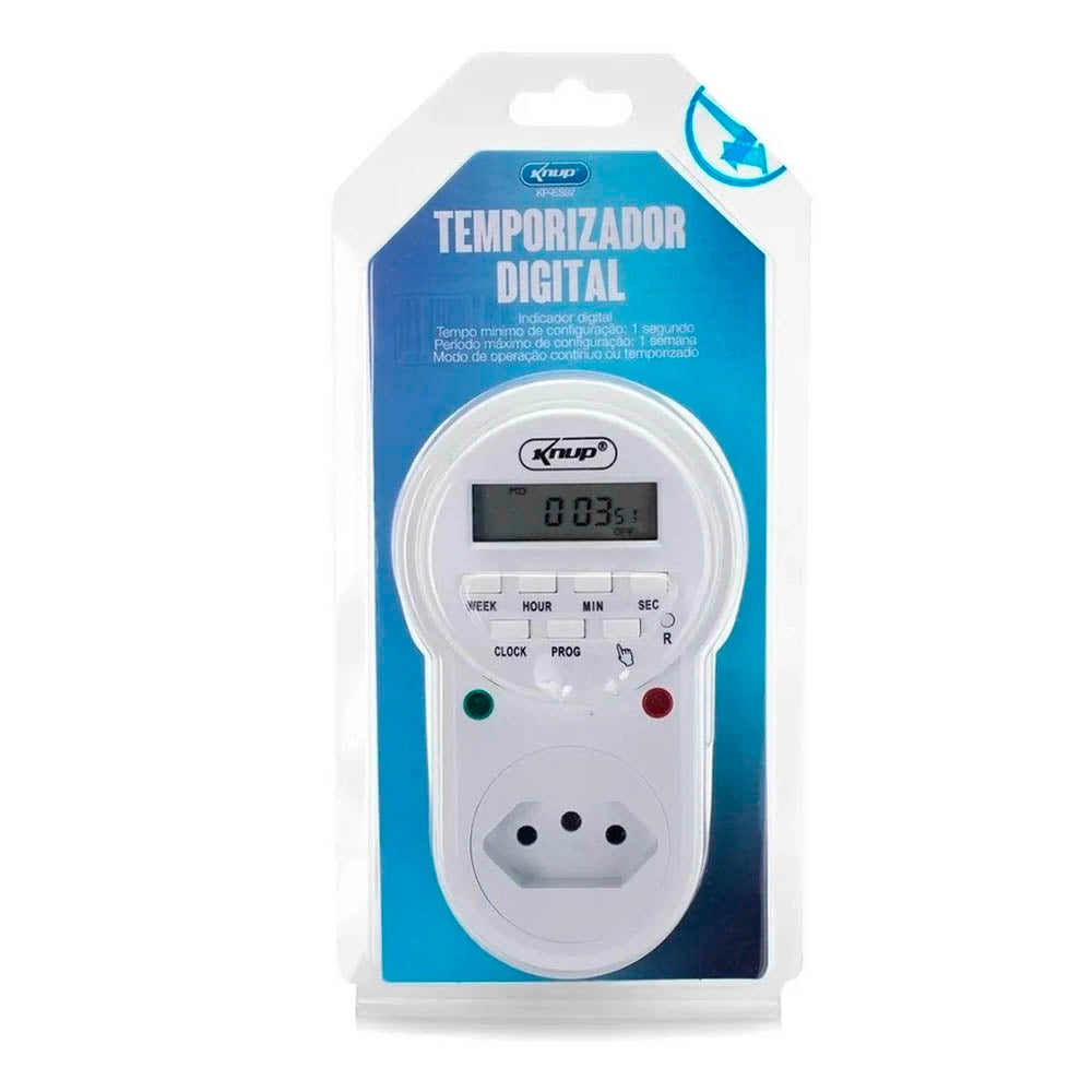 Timer Temporizador Digital Knup - KP-ES02