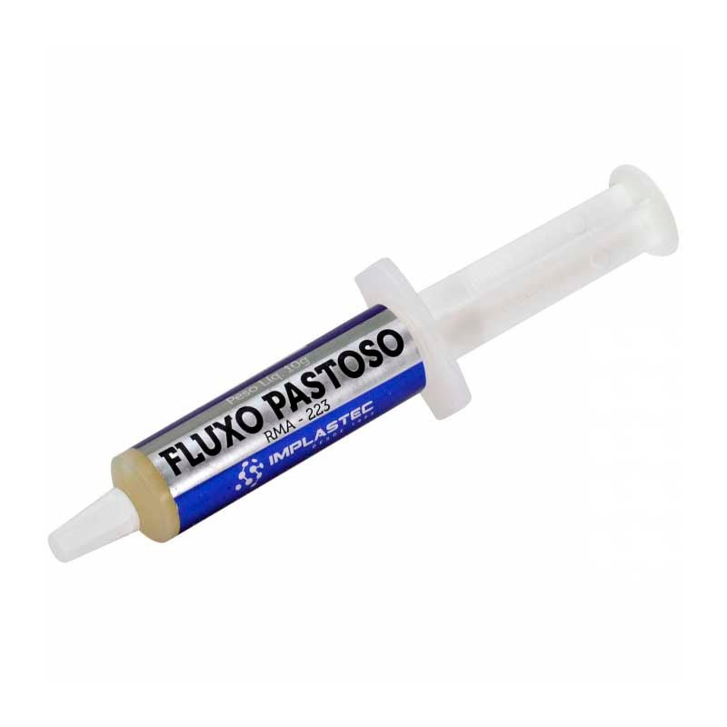 Fluxo de Solda Pastoso Implastec - Seringa 10gr - 32884 - Truedata