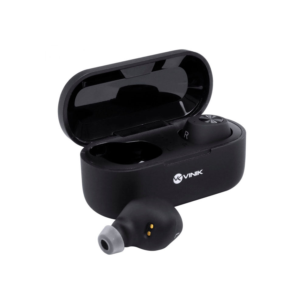 Fone De Ouvido Bluetooth Vinik Buds W1 TWS Preto C/ Estojo Carregador - 36064 - Truedata
