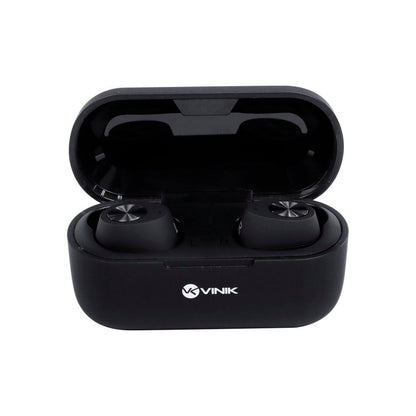 Fone De Ouvido Bluetooth Vinik Buds W1 TWS Preto C/ Estojo Carregador - 36064 - Truedata