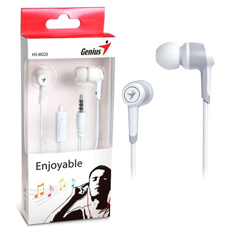 Fone De Ouvido Com Fio Genius Hs - M225 Branco - 31710193101 - Truedata