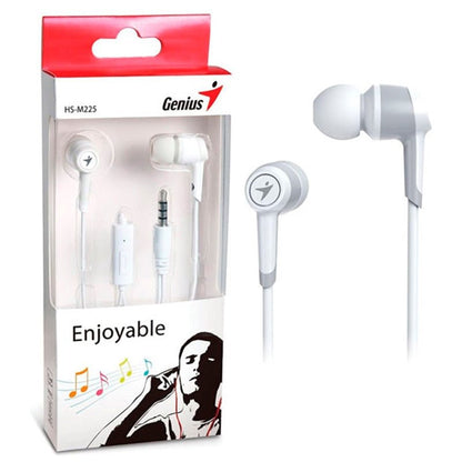 Fone De Ouvido Com Fio Genius Hs - M225 Branco - 31710193101 - Truedata