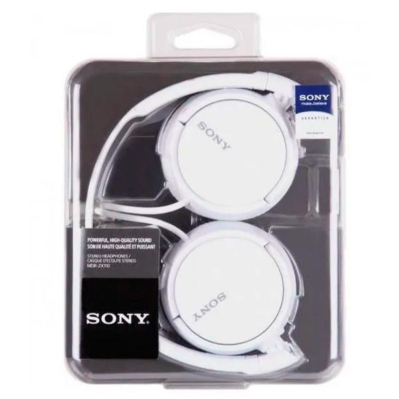 Fone de Ouvido Headphone P2 Sony Branco - MDR - ZX110 - Truedata