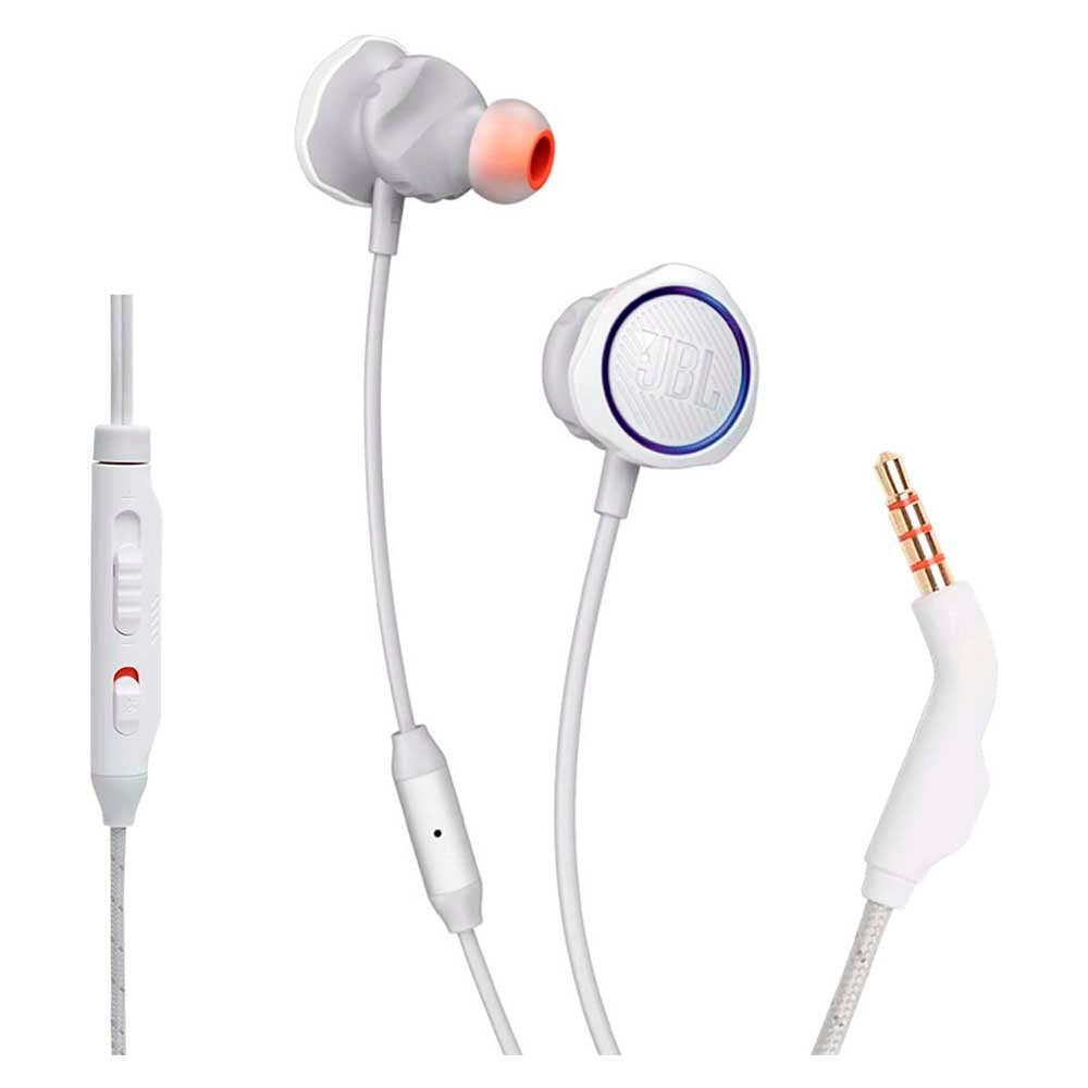 Fone De Ouvido Intra - Auricular P3 Com Fio JBL Quantum 50 Branco - JBLQUANTUM50WHT - Truedata