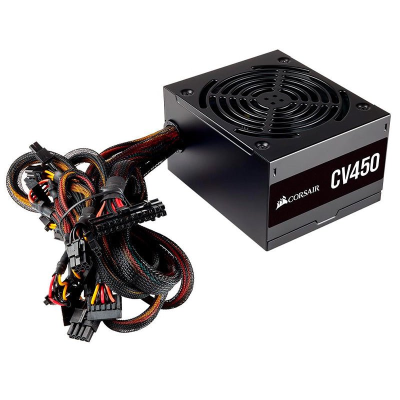 Fonte Real Atx 450w Corsair Cp - 9020209 - Br Cv Series 80 Plus Pfc Ativo - Truedata