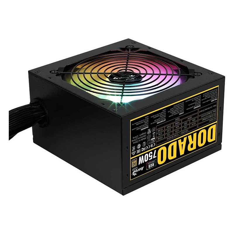 Fonte Real Atx 750w Aerocool Kcas Plus Gold 80 Plus ARGB - 73885 - Truedata