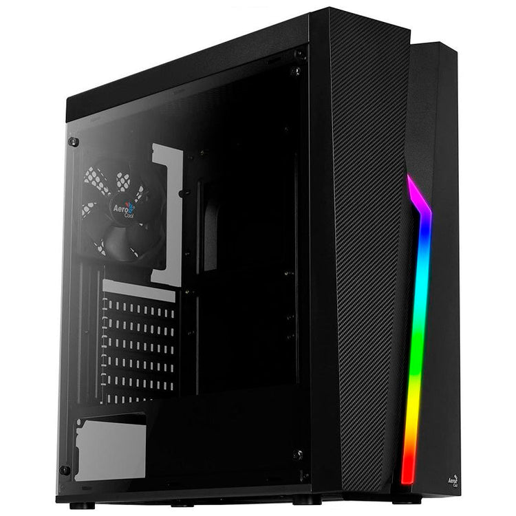 Gabinete Gamer Aerocool Mid Tower Rgb Bolt Com lateral acrílico - Pn 67990 - Truedata