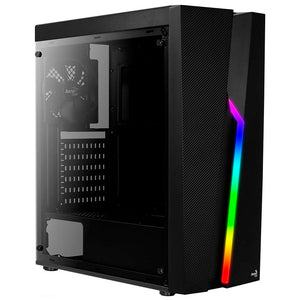 Gabinete Gamer Aerocool Mid Tower Rgb Bolt Com lateral acrílico - Pn 67990 - Truedata