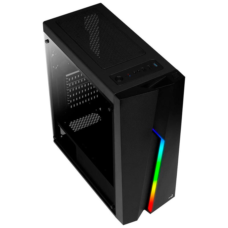 Gabinete Gamer Aerocool Mid Tower Rgb Bolt Com lateral acrílico - Pn 67990 - Truedata