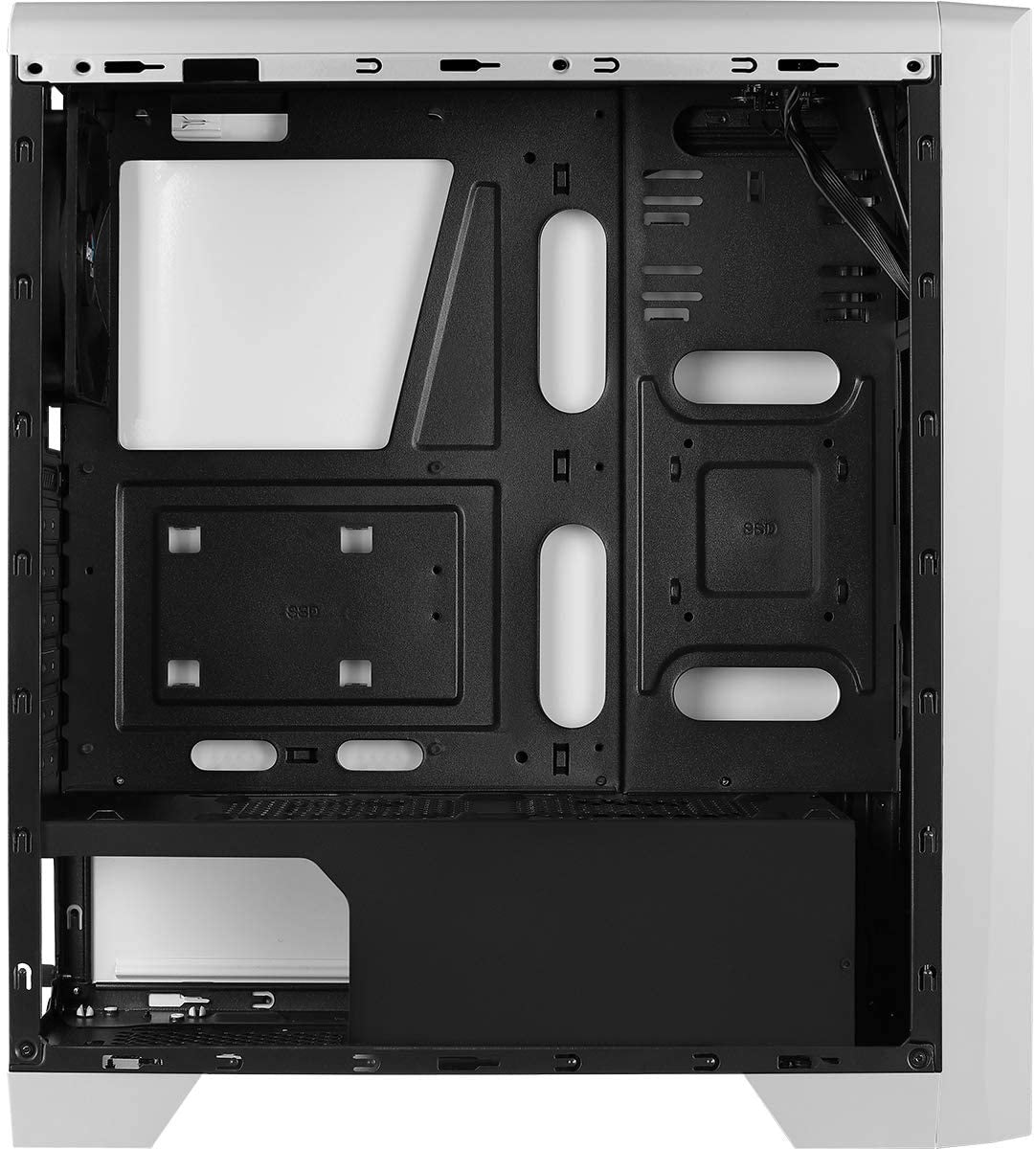 Gabinete Gamer Aerocool Mid Tower Rgb Cylon Com lateral acrílico Branco - Pn 67630 - Truedata