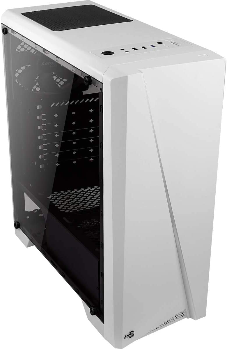 Gabinete Gamer Aerocool Mid Tower Rgb Cylon Com lateral acrílico Branco - Pn 67630 - Truedata