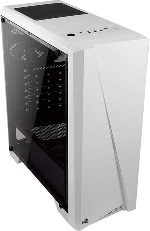 Gabinete Gamer Aerocool Mid Tower Rgb Cylon Com lateral acrílico Branco - Pn 67630 - Truedata