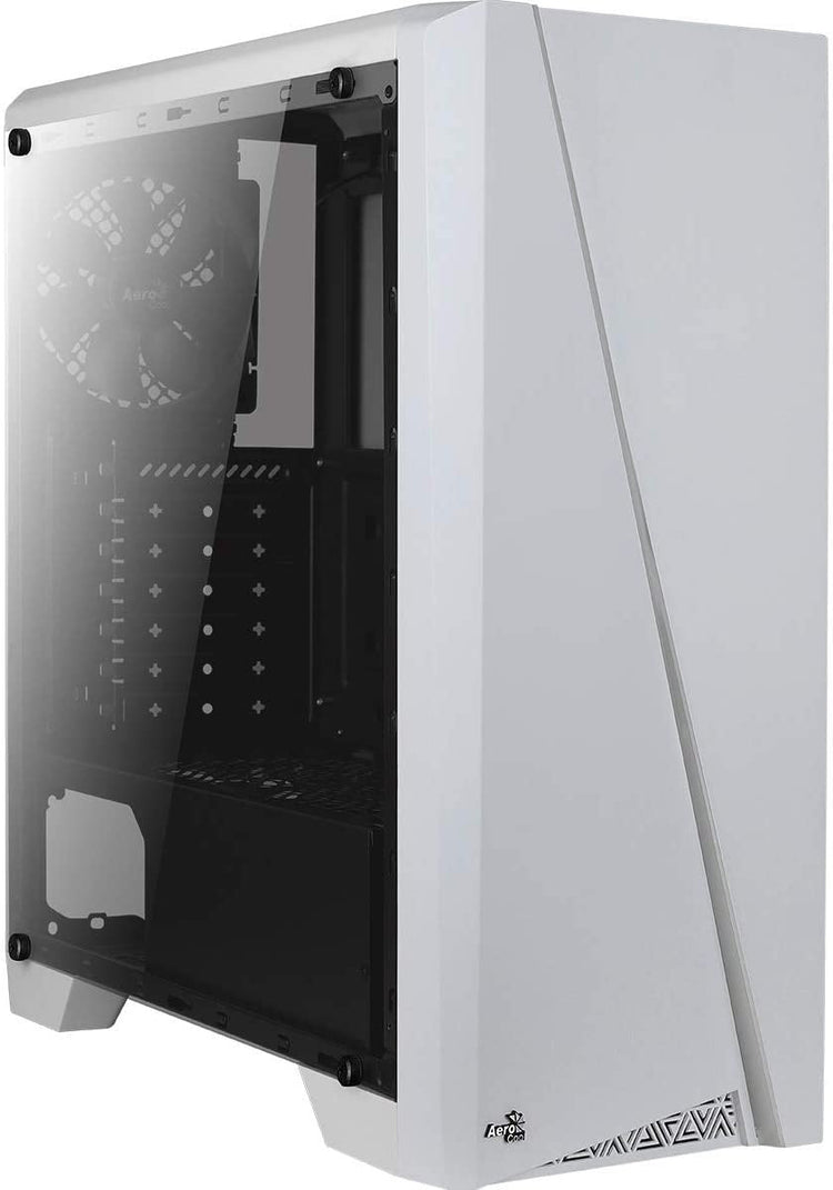 Gabinete Gamer Aerocool Mid Tower Rgb Cylon Com lateral acrílico Branco - Pn 67630 - Truedata