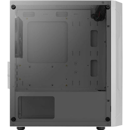 Gabinete Gamer Aerocool Mini Trinity Com lateral em Vidro Temperado Branco - 73881 - Truedata