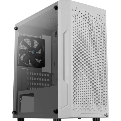 Gabinete Gamer Aerocool Mini Trinity Com lateral em Vidro Temperado Branco - 73881 - Truedata