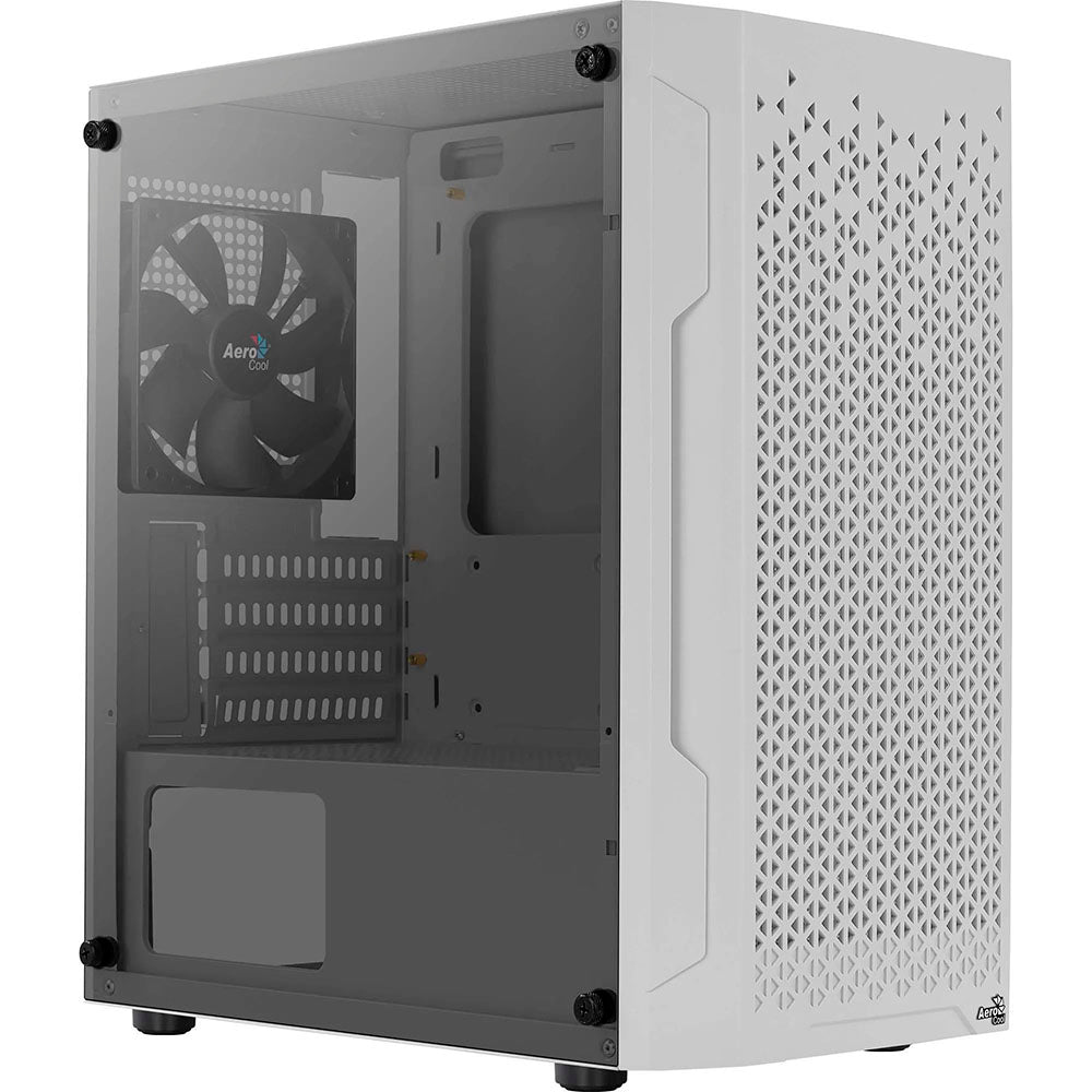Gabinete Gamer Aerocool Mini Trinity Com lateral em Vidro Temperado Branco - 73881 - Truedata