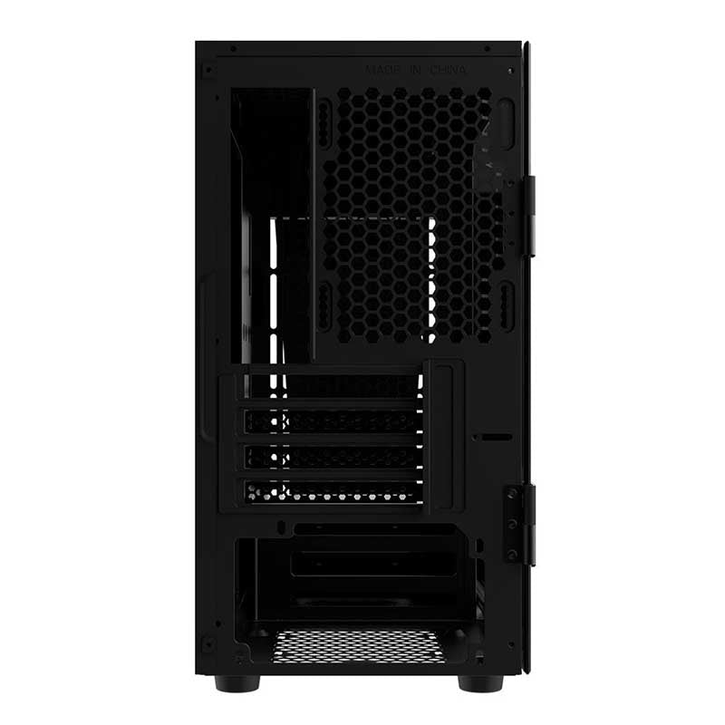 Gabinete Gamer Gamdias Mini Tower Talos E1 Preto Com Lateral em Vidro Temperado S/Fans - TALOS E1 S/FAN - Truedata