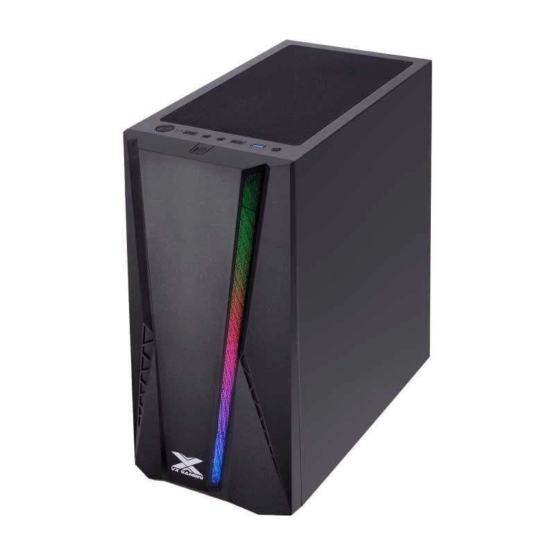 Gabinete Gamer VX Gaming Feux Rgb Preto Com Lateral em Acrílico - 36267 - Truedata